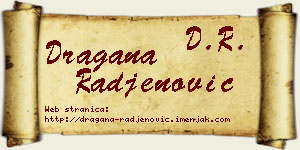 Dragana Rađenović vizit kartica